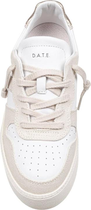 Produktbild D.a.t.e. D.a.t.e sneakers court platform in leather and fabric color white and beige (40)