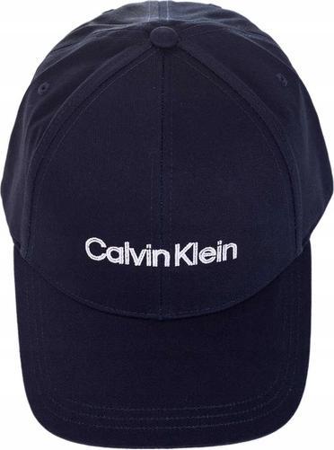 Actual product image Calvin Klein Mens Double Line Embro Bb Baseball Cap, Ck Navy, One Size