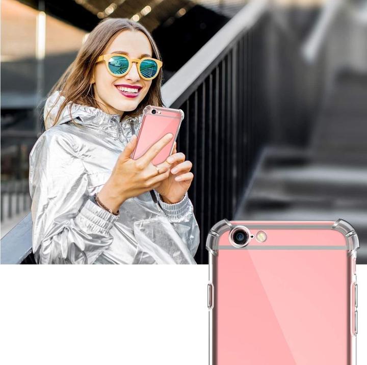Actual product image Screenguard Apple iPhone 6/6S Case Crystal Soft Airbag Bumper (Apple iPhone 6)