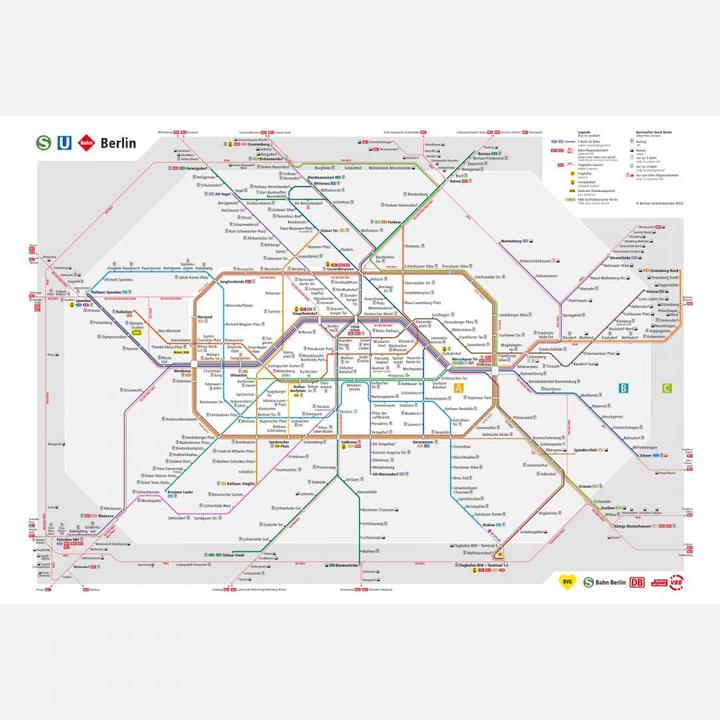 Produktbild BVG Berlin - Netzplan Berlin (432 x 300 cm)