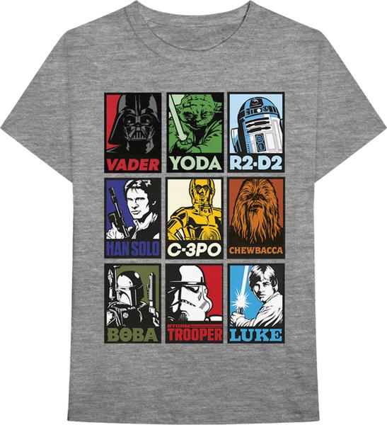 Actual product image Rock Off Star Wars Unisex Tee: Character Squares (S)