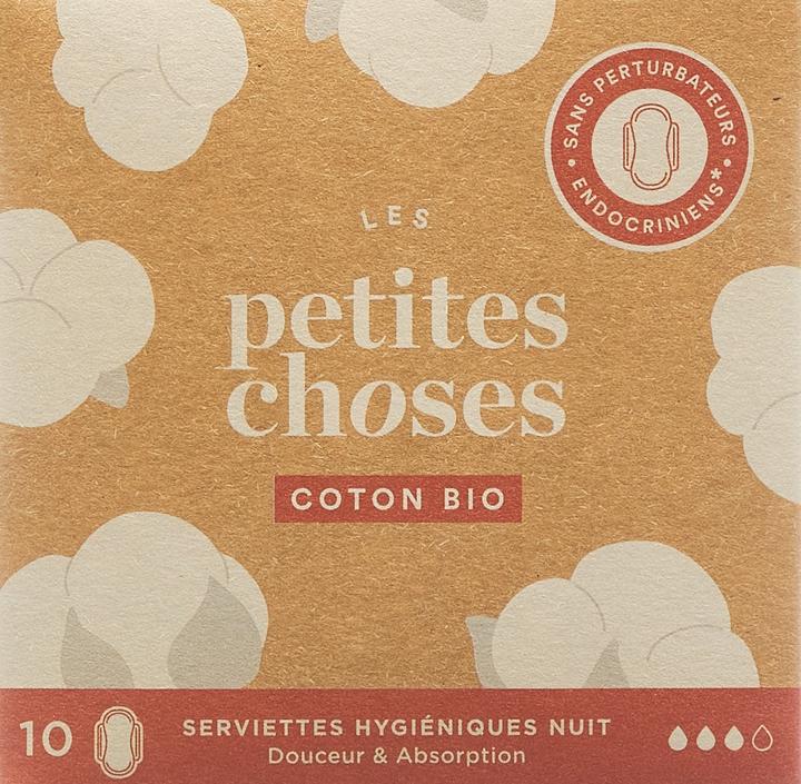 Produktbild Les Petites Choses Nacht Coton Bio (10 x, Damenbinden)