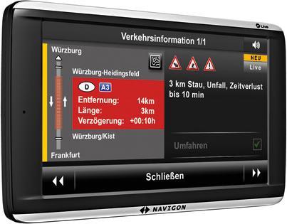 Produktbild Navigon 72 Plus Live, TMC, Europakarten