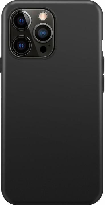 Produktbild Xqisit Back Cover Silicone Case AB iPhone 14 Pro MagSafe Schwarz (Apple iPhone 14 Pro)