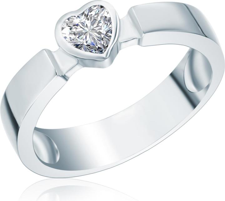 Image du produit Rafaela Donata Femme coeur argent sterling zirconium argent - 3840 (54, Argent 925)