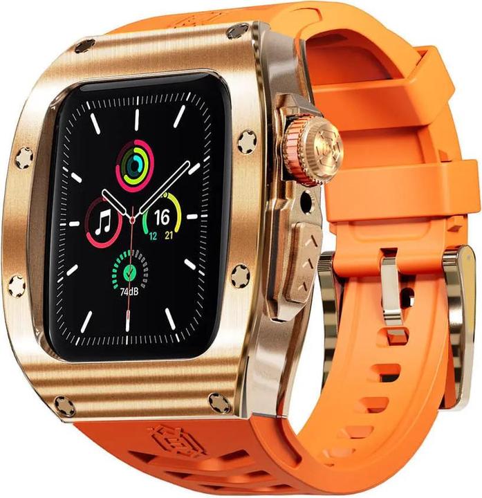 Produktbild Shellbox - Waterproof IP68 + Watchband - Apple Watch 4 / 5 / 6 / SE (44mm) - Rose Gold