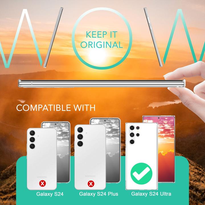 Produktbild Nalia Klare Transparente Silikon Hülle (Samsung Galaxy S24 Ultra)