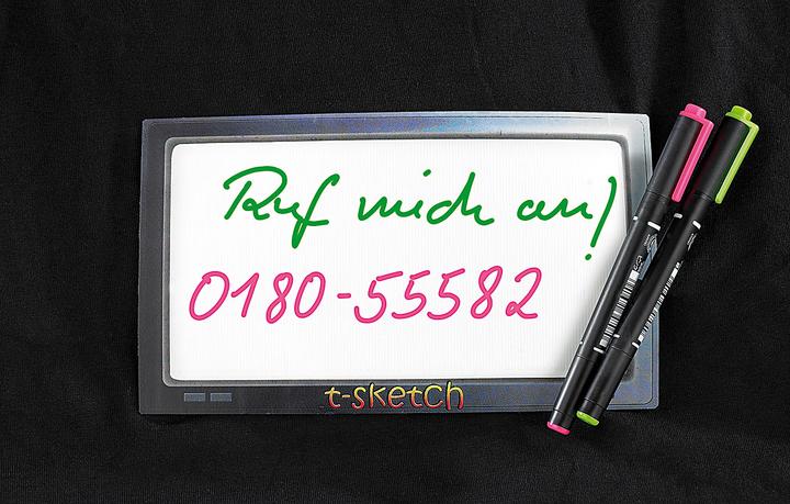 Produktbild Infactory T-Shirt mit beschriftbarem LED-Leucht-Panel (S)