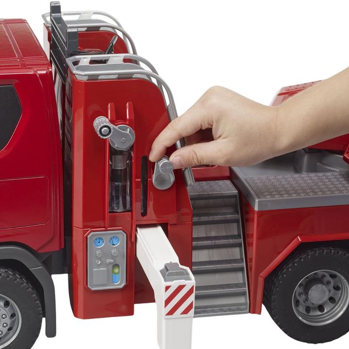 Image du produit Bruder Scania Super 560R Pompiers avec échelle pivotante, pompe à eau, module L+S