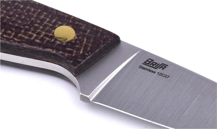 Actual product image Brisa Bobtail 80 Flat Bison Micarta Kydex (8 cm)