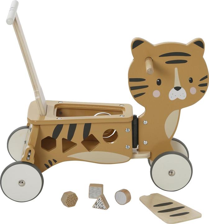 Actual product image Vertbaudet Baby 2-in-1 slide/learner trolley, wood FSC