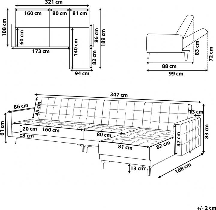 Produktbild Beliani Aberdeen (Modular Sofa)