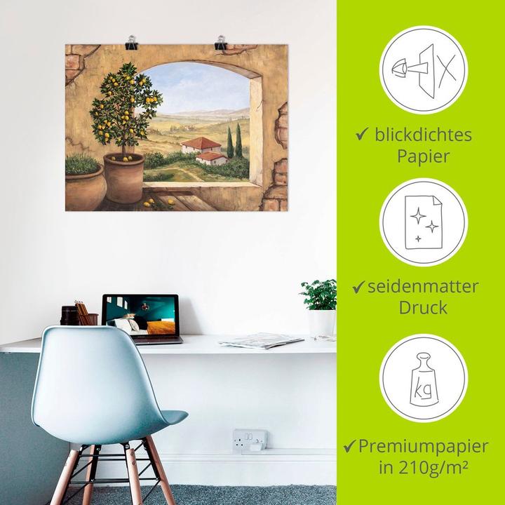 Immagine prodotto Artland Poster Finestra in Toscana T5ZG 40x30 cm (120 x 90 cm)