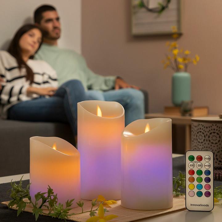 Actual product image InnovaGoods Battery-operated LED light - multicoloured - 3 pcs. (3 x)