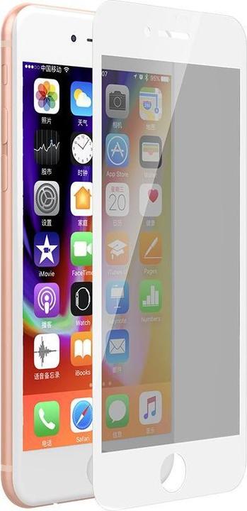 Produktbild Devia iPhone 8 Plus Privacy Tempered Glass White (Apple iPhone 8 Plus)