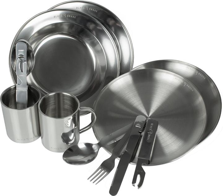 Immagine prodotto Black Snake Set di stoviglie da campeggio in acciaio inox