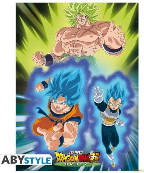 Image du produit ABYstyle Dragon Ball - Vegeta Goku & Broly Poster (52 x 38 cm)