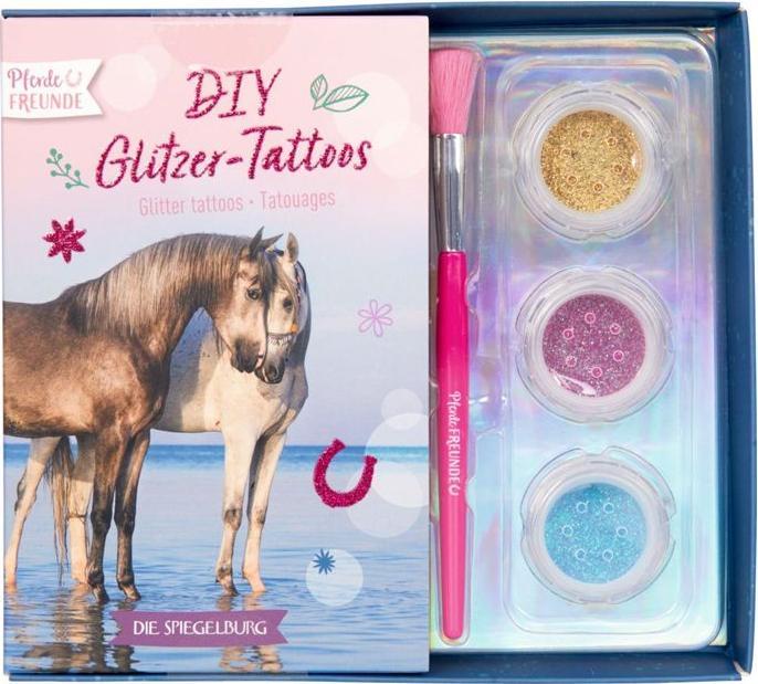 Actual product image Die Spiegelburg DIY Glitzer-Tattoos Pferdefreunde