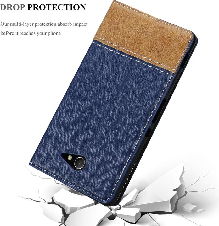 Actual product image Cadorabo Book X Wallet Cover (Sony Xperia M2 Aqua, Sony Xperia M2)