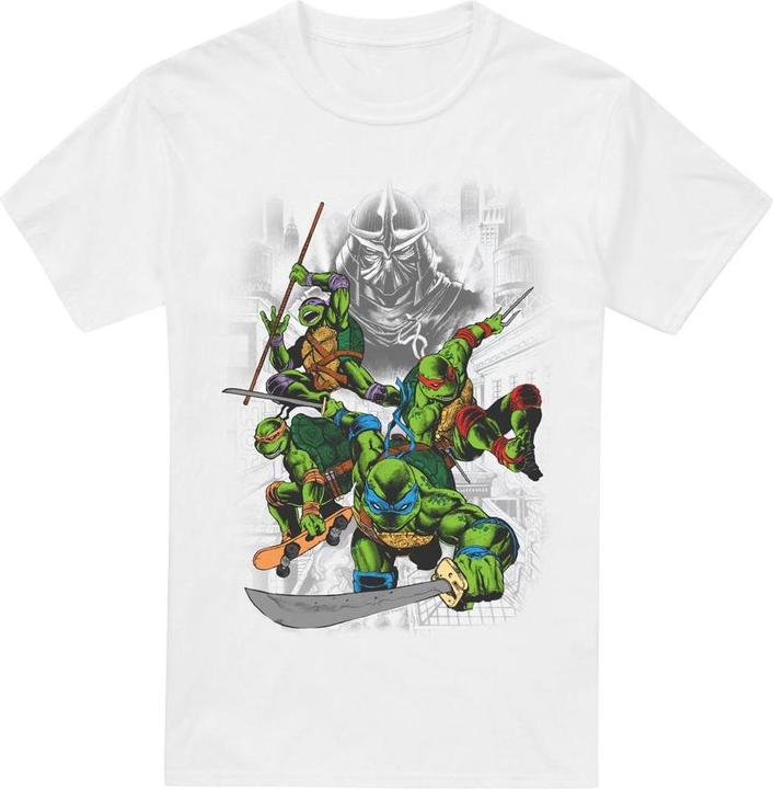 Actual product image Teenage Mutant NT Mens Shredder And Turtles Comic T-Shirt (5XL)