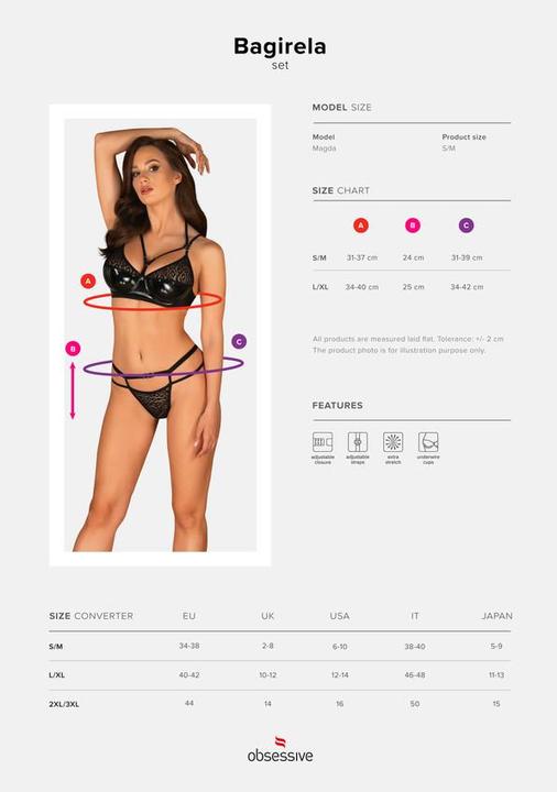 Produktbild Obsessive Bagirela 2-Piece Bra Set - Leopard Print (S/M)