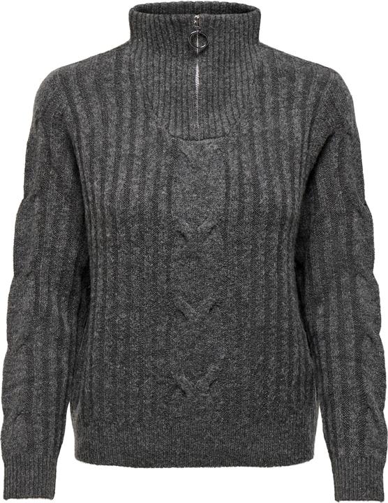 Image du produit JdY Pull en maille torsadée avec fermeture éclair (S)