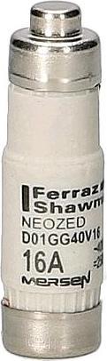 Produktbild Mersen R223023 Neozed Sicherungseinsatz D01 16A grau 10 STK (16 A)