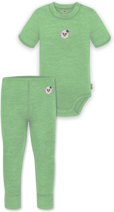 Actual product image Normani Baby merino short-sleeved body "Tihoi" and trousers "Tutira" - 9613 (62)