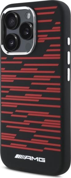 Immagine prodotto Mercedes AMG AMHMP16X24SSRRK Custodia rigida per iPhone 16 Pro Max 6,9" in silicone con grafica nera MagSafe (Apple iPhone 16 Pro Max)