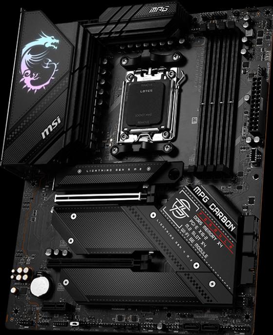 Image du produit MSI MPG B650 Carbon WIFI (AM5, AMD B650, ATX)