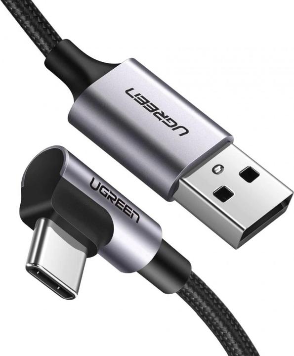 Ugreen USB-C angled to USB-A 2.0 A data cable (2 m, USB 2.0)