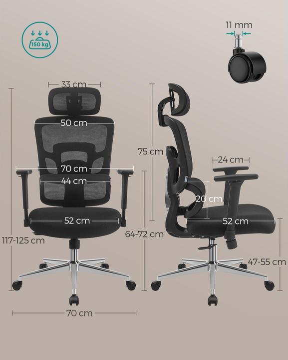 Image du produit Songmics Chaise de bureau