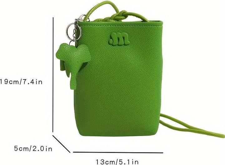 Image du produit Only-Bags.Store Mini sac croisé mignon, sac de téléphone mobile d'éléphant, sac d'épaule de seau de mode