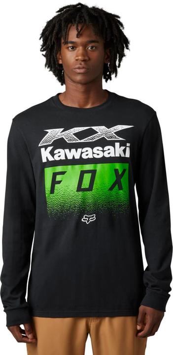 Actual product image Fox Tee 23 X Kawi Ls Prem Blk L (L)
