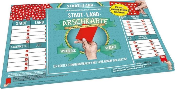 Actual product image Urban-rural arse card (German)