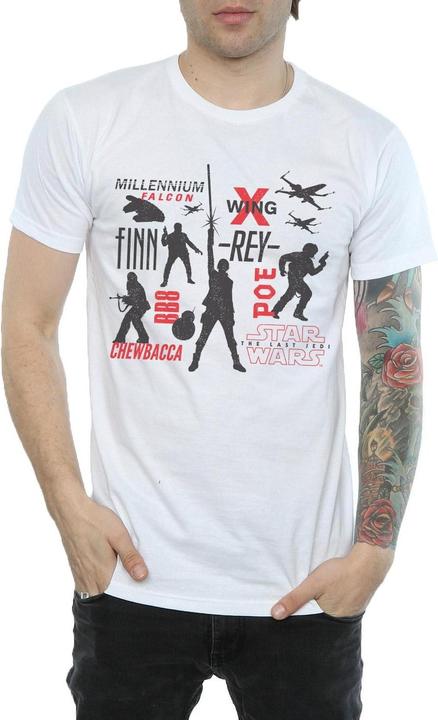 Image du produit Star Wars - T-shirt THE LAST JEDI REBELLION SILHOUETTES - Homme (L)