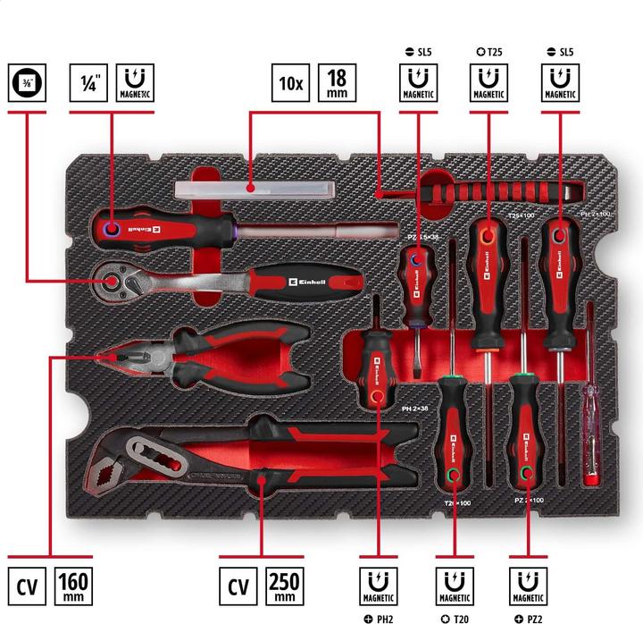 Actual product image Einhell E-Case 370570 (80 pieces)