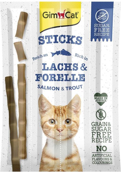 Image du produit Gimpet Bâtonnets de saumon et de truite (Adulte, 4 pcs, 60 g)