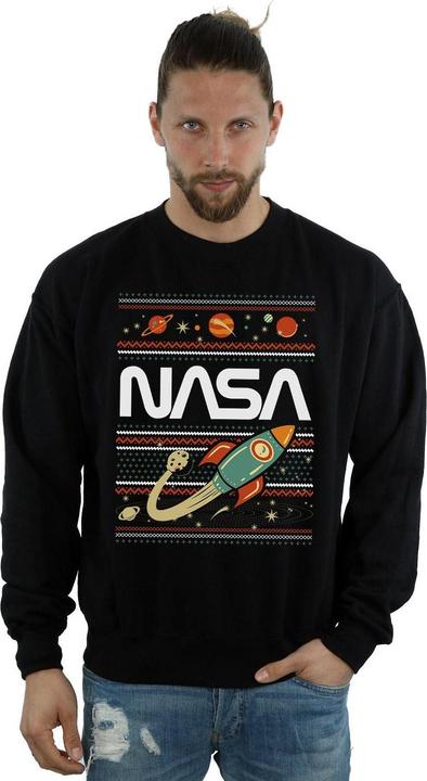 Actual product image Nasa Mens Fair Isle Sweatshirt (XXL)