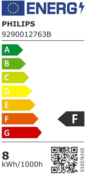 Etichetta energetica Philips Tubo fluorescente LED 1200 mm, 16W, presa, 1600 lumen (G13, 13 W, 800 lm, 1 x, F)