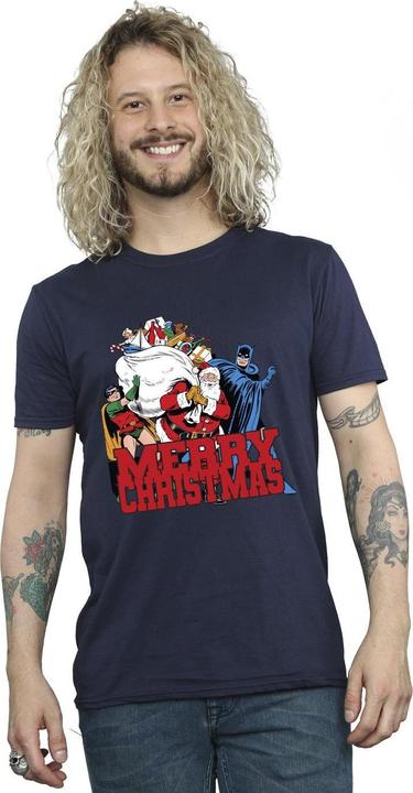 Image du produit - T-shirt BATMAN MERRY CHRISTMAS COMIC - Homme (M)