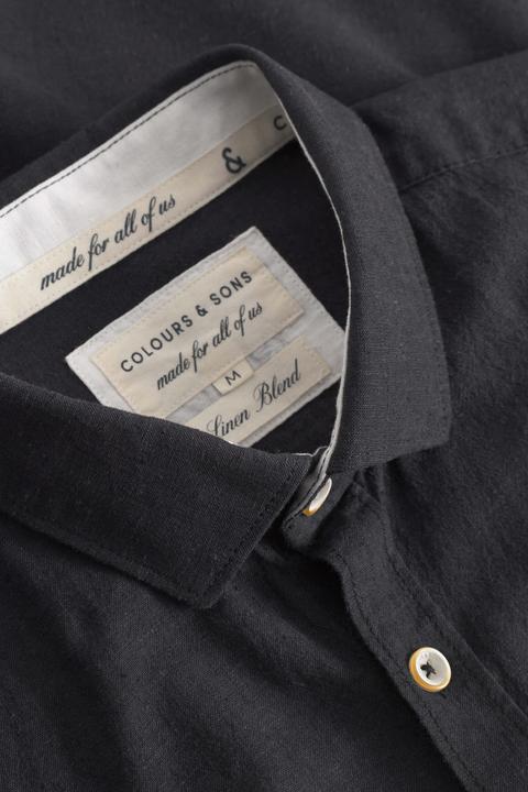 Produktbild Colours & Sons Langarmhemd Shirt-Linen Blend Kent (XL)