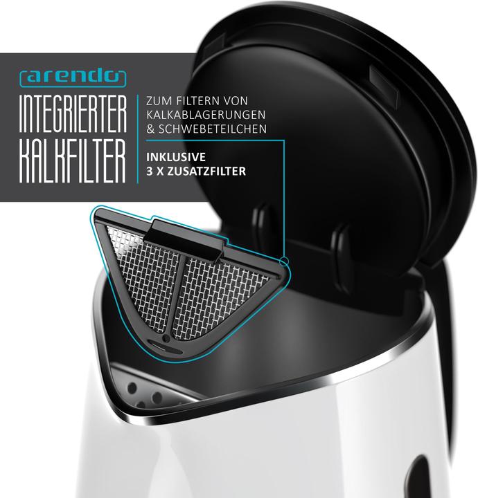 Produktbild Arendo Wasserkocher mit Temperatureinstellung (1.50 l)
