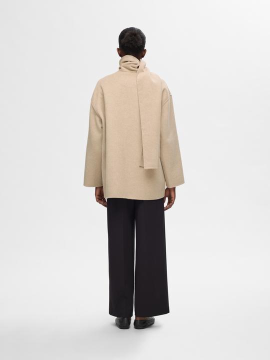 Actual product image Selected Femme Integrated scarf jacket (40)