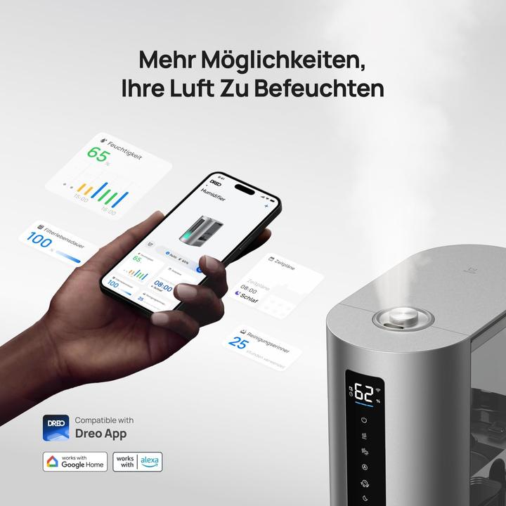 Image du produit Dreo Humidificateur intelligent HM713S avec diffuseur d'arômes