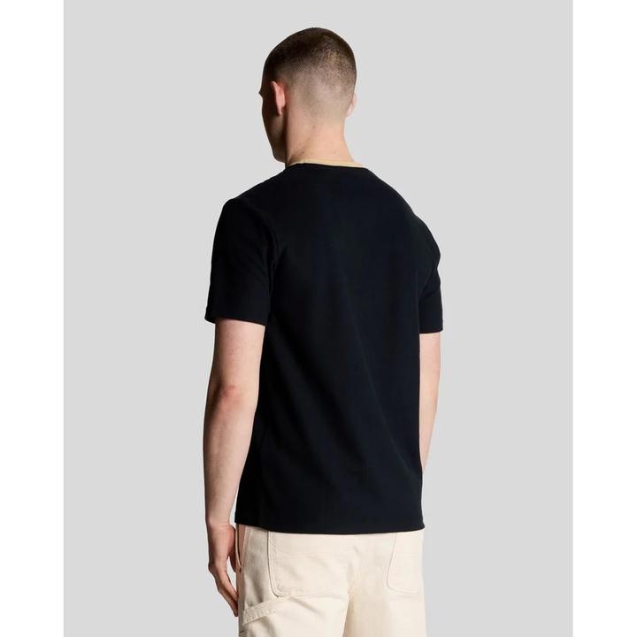 Actual product image Lyle and Scott Contrast collar T-shirt (M)