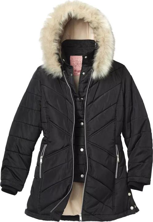 Atlas For Women Wattierte Jacke Grosse Kälte mit WebpelzKapuze (W38/L40)
