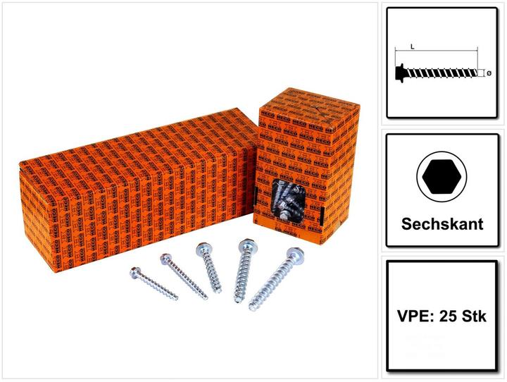 Produktbild Heco Multi-Monti-plus (25 Schrauben pro Stück)