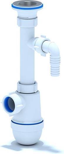 Produktbild Ani Plast WASHBASIN SIPHON 11/4X32 WITH BRANCH S/M (Waschmaschinen-Siphon)