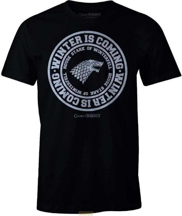 Image du produit Cotton Division Game of Thrones - Winter is Coming Black T-shirt M (M)